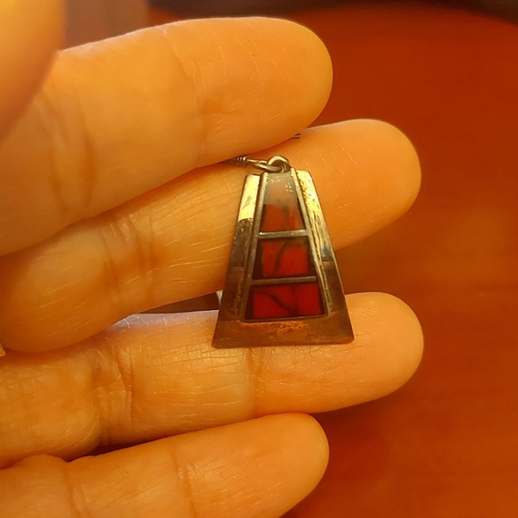 Vintage Sterling silver drop earrings - Picture 7 of 11